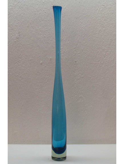 Florero Flauta Aguamarina